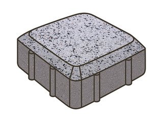 Тротуарная плитка Готика, Старая площадь Premiun Gold, 160x160x60 мм, цвет Голд 3