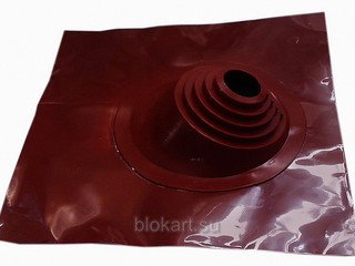 Фланец Мастер Флеш, БЛР YS-17 505х505 (d 76-203) (RES-1 угл) цв. красный