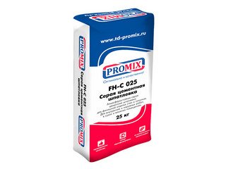 Атмосферостойкая СЕРАЯ цементная шпатлевка PROMIX FH-C 025