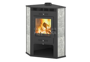 Печь-Камин ASTON 11кВт (180 м3) угловой Ø 150мм Талькохлорит 1