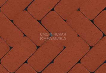 Клинкер тротуарный ЛСР «ЛОНДОН» классик R красный 1