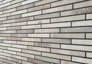 Плитка фасадная рядовая Westerwaelder URBAN LONG WK123 GRAU 2