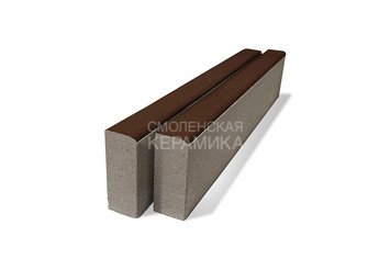 Бордюр тротуарный BRAER БР 100.20.8 коричневый 1