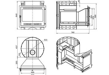 Печь банная Везувий Скиф Ковка 16 Панорама 4