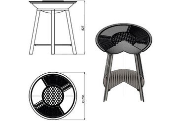 Чугунный Fantastic Grill Везувий Ø 700 Престиж (чаша+подставка престиж+плита Gurman Ø700+крышка) 3