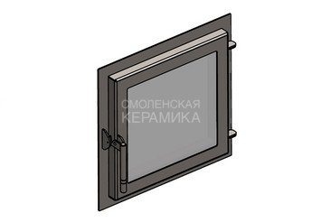 Дверка ВЕЗУВИЙ каминная 460 (М) Антрацит 3