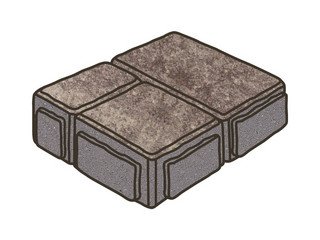 Тротуарная плитка Готика, "Старый Город Natur", 60 мм, какао