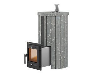 Печь для бани Эверест "Steam Master 24 INOX" Ламель Талькохлорит, S-20