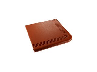 Ступень из полимерного композита угловая ZKING Verona красная