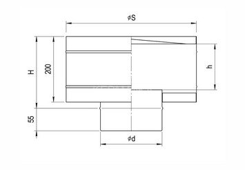 Зонт-К с ветрозащитой (430/0,5 мм) Ф140 2