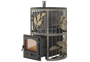 Печь для бани Эверест Ковка 24 (280) закрытая каменка 1
