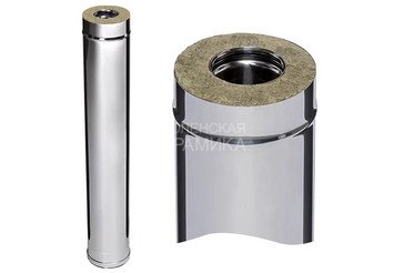 Сэндвич 1,0 м (AISI 430/0,5мм + нерж.) Ф115х200, Ferrum GS 30-50 1