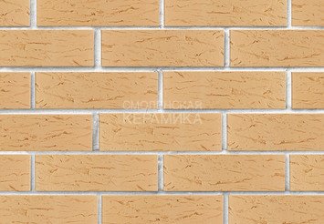 Кирпич лицевой керамический ЛСР Пшеничный рустик, 1НФ 3