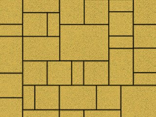 Тротуарная плитка Выбор "Мюнхен" Стандарт, желтый, 60 мм