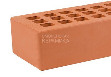 Кирпич облицовочный керамический ЖКЗ Красный Гладкий 1НФ 5