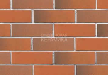 Кирпич лицевой керамический ЛСР Красный флэш гладкий, 1НФ 2