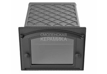 Духовка печная чугунная ДП-ДК-2ВС (435x332x543) 338x303×492, окрашенная, со стеклом (Рубцовск) 2