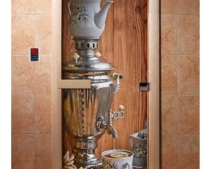 Дверь бан. DW (с фотопечатью) 1900*700 кор. ольха А074 левая