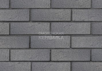 Клинкер фасадный ЛСР «Эльфюс» серебристый винтаж 1