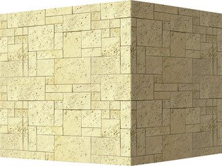 Декоративный камень 486-15 White Hills "Бремар (Braemar), бежево-кремовый, угловой, без шва