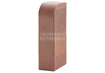 Кирпич керамический печной ЛСР М400, угловой R-60, коричневый 4