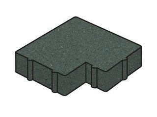 Тротуарная плитка Готика, "Калипсо Profi", 60 мм, зеленый