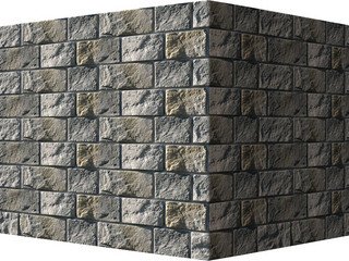 Декоративный камень 411-85 White Hills "Шинон" (Chinon), светло-серый, угловой