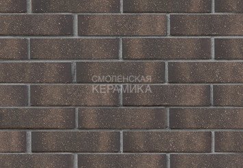 Кирпич лицевой керамический ЛСР Графитовый с посыпкой, гладкий, 1НФ 1