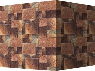 Декоративный камень 485-45 White Hills "Бремар (Braemar), коричневый, угловой, без шва