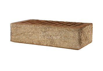 Кирпич лицевой керамический ЛСР Красный флэш рустик с пепельной посыпкой ультра 1НФ 6