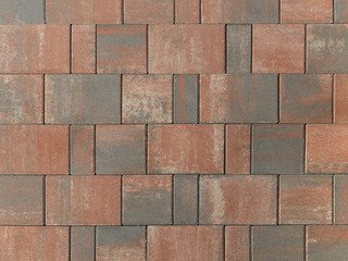 Тротуарная плитка BRAER Старый город "Ландхаус", Color Mix Койот, 80 мм