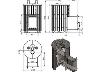 Печь для бани Эверест 