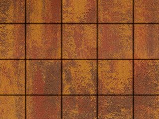Тротуарная плитка Выбор "Квадрат" Листопад гладкий, Осень, 200х200х60 мм