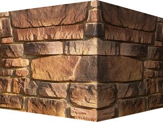 Декоративный камень 701-45 White Hills "Тевиот" (Teviot), коричнево-медный, угловой