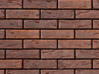 Кирпич лицевой Воротынский КЗ, Кортен Бостон Рваная фаска 1НФ