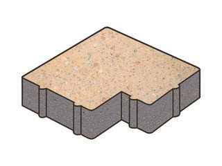 Гранитная тротуарная плитка Готика, Калипсо Granite FINO, 60 мм, Павловское