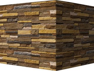 Декоративный камень 245-45 White Hills "Зендлэнд" (Zandland), коричнево-болотный, угловой, без шва