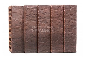 Кирпич лицевой Воротынский КЗ, Бронза Терра Флеш 1НФ 3