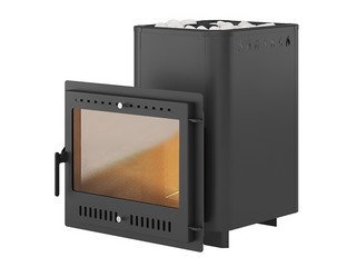 Печь ВЕЗУВИЙ Русичъ Антрацит 22 Панорама "М"