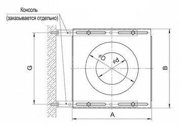 Площадка монтажная (430 + оц./1.5) Ф200х280 3