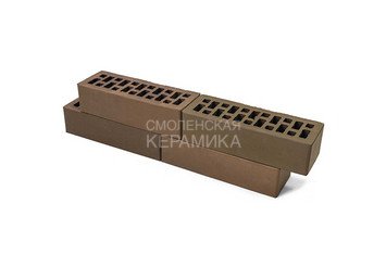 Кирпич облицовочный БРАЕР КЛАДКА Мокко гладкий, 0,7 НФ 8