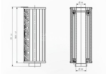 Дымоход-конвектор «Атмосфера» Верде Гватемала 2