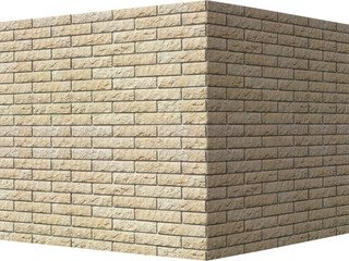 Декоративный камень 400-25 White Hills "Толедо" (Toledo), светло-песочный, угловой