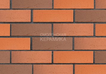 Клинкер фасадный ЛСР Возрождение «Ричмонд» красный флэш винтаж 1