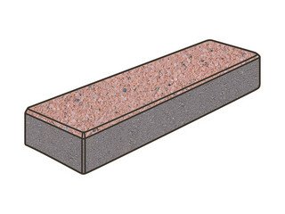 Тротуарная плитка Готика, Паркет Premiun Gold, 300x100x80 мм, цвет Голд 18