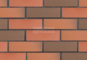 Клинкер фасадный ЛСР «Ноттингем» красный флэш гладкий 1