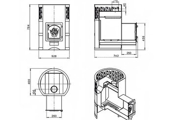Печь банная Везувий Лава 28 (ДТ-4) 3