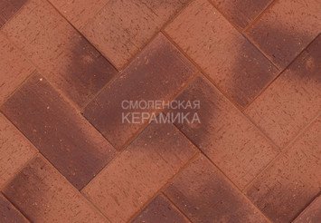 Клинкер тротуарный ЛСР ангобированный «ЛИВЕРПУЛЬ» Бордо Классик 1