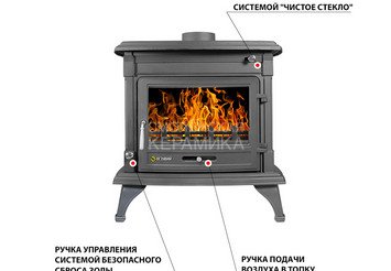 Печь-камин Везувий AST-13К 