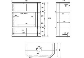 Камин ASTON 800 «BRAN» Н-1326 Талькохлорит 5
